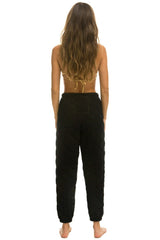 QUILTED SWEATPANTS - BLACK Women's Sweatpants Aviator Nation