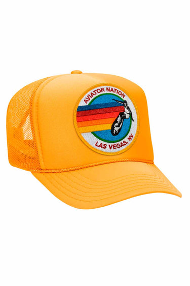 SIGNATURE LAS VEGAS - VINTAGE LOW RISE TRUCKER HATS Aviator Nation GLD
