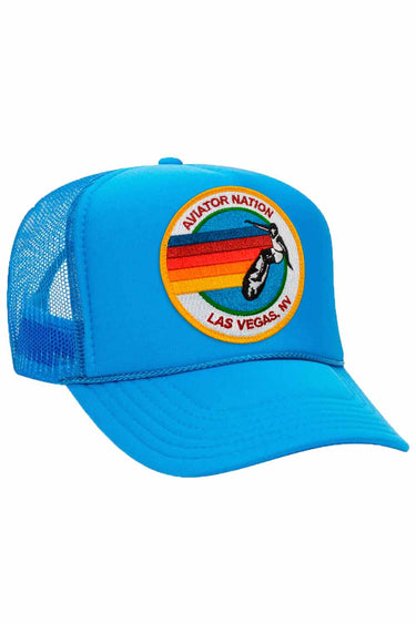 SIGNATURE LAS VEGAS - VINTAGE LOW RISE TRUCKER HATS Aviator Nation NBLU
