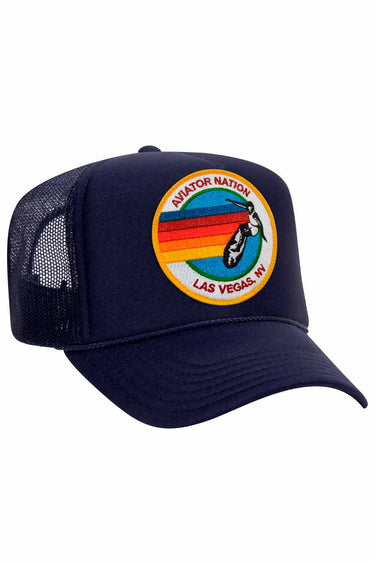 SIGNATURE LAS VEGAS - VINTAGE LOW RISE TRUCKER HATS Aviator Nation NVY