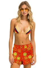 SMILEY BINGO WOMENS LOUNGER SHORT - RED Women's Shorts Aviator Nation