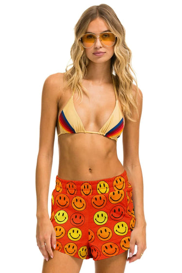 SMILEY BINGO WOMENS LOUNGER SHORT - RED Women's Shorts Aviator Nation