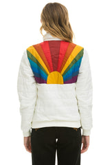 SUNBURST JACKET - WHITE Women's Outerwear Aviator Nation