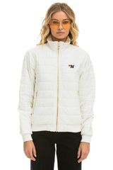 SUNBURST JACKET - WHITE Women's Outerwear Aviator Nation
