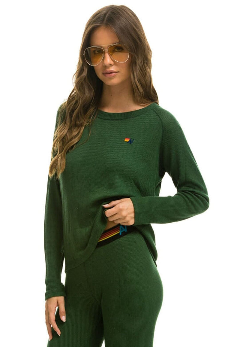 THERMAL BASE LAYER TOP - FOREST Women's Base Layer Aviator Nation