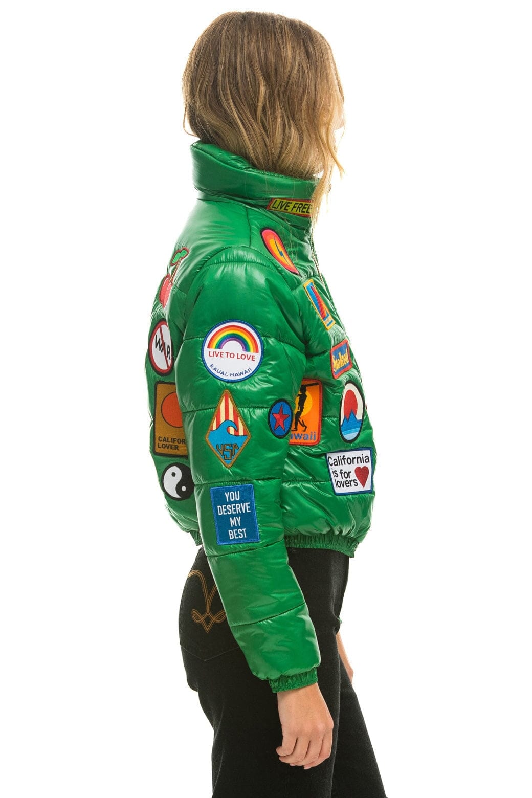 VINTAGE APRES PUFFER JACKET - AMAZON GLOSSY Women's Outerwear Aviator Nation