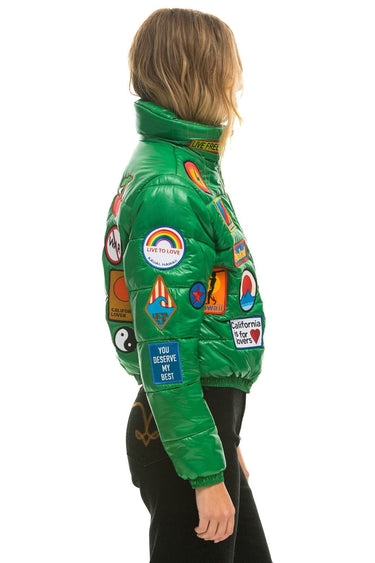VINTAGE APRES PUFFER JACKET - AMAZON GLOSSY Women's Outerwear Aviator Nation