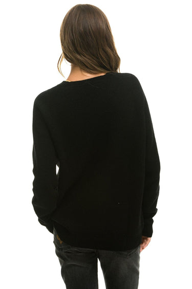 VINTAGE CABIN 2 UNISEX CASHMERE SWEATER - BLACK Sweatshirt Aviator Nation