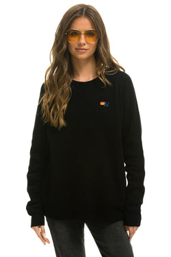 VINTAGE CABIN 2 UNISEX CASHMERE SWEATER - BLACK Sweatshirt Aviator Nation