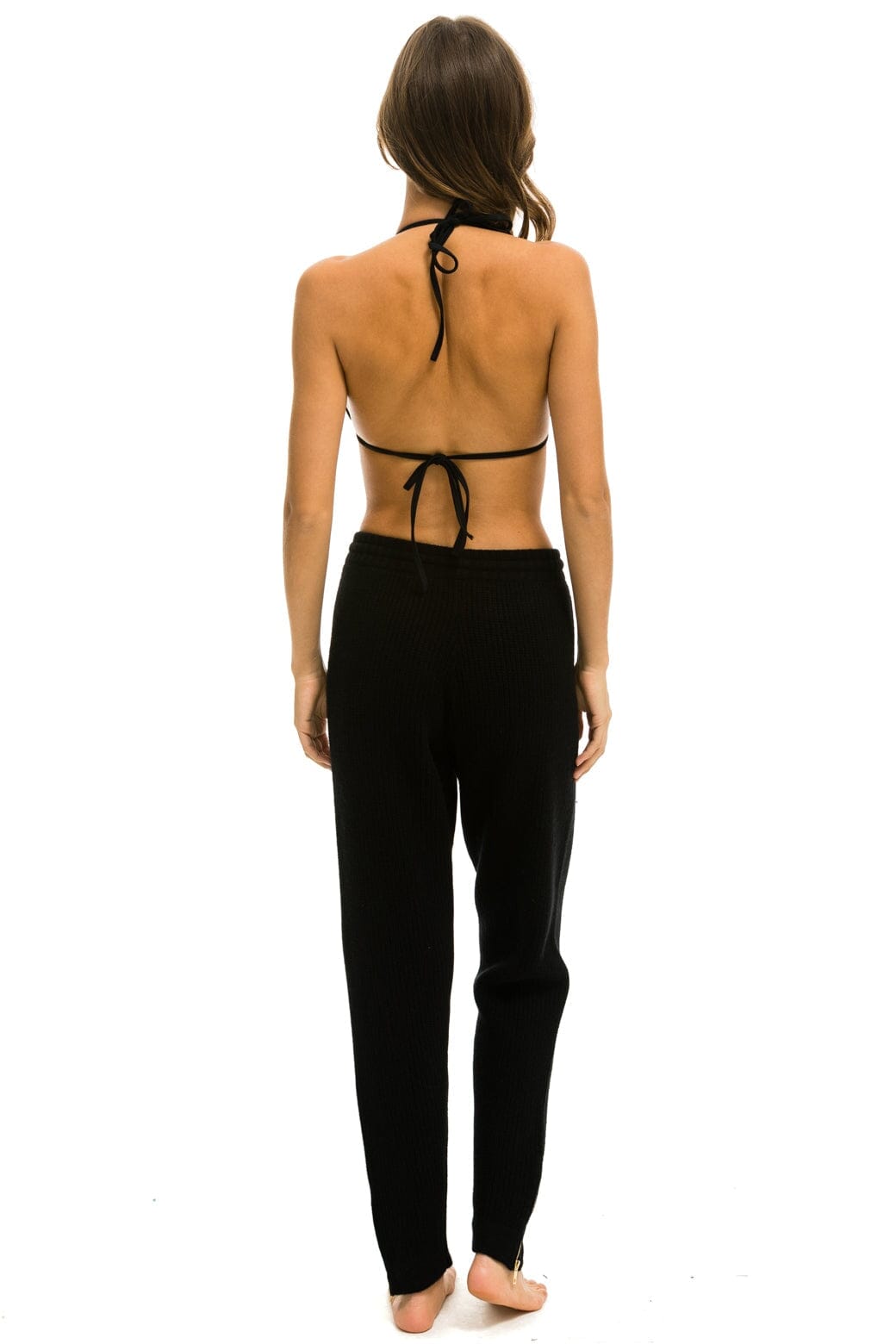 VINTAGE CABIN CASHMERE SWEATER PANT - BLACK Women's Sweatpants Aviator Nation