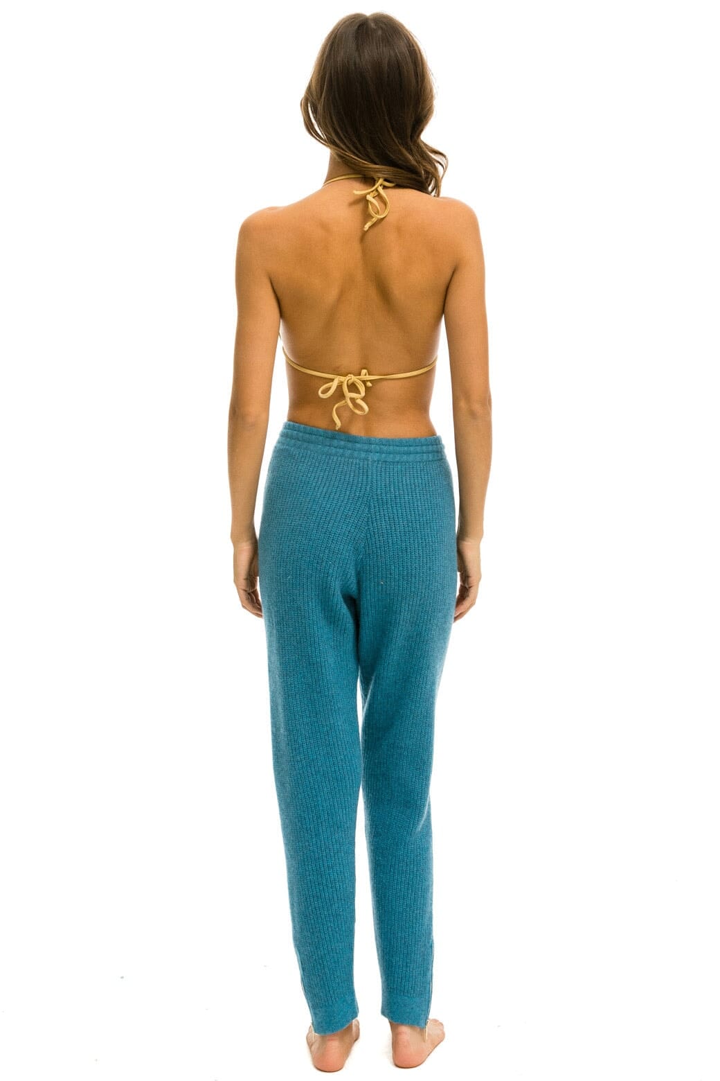 VINTAGE CABIN CASHMERE SWEATER PANT - COBALT Women's Sweatpants Aviator Nation