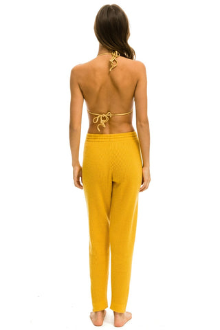 VINTAGE CABIN CASHMERE SWEATER PANT - GOLD Women's Sweatpants Aviator Nation