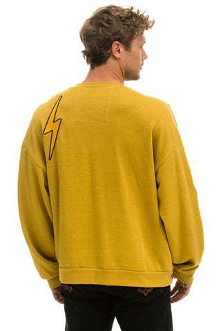 VINTAGE PATCH RELAXED CREW SWEATSHIRT - KHAKI Sweatshirt Aviator Nation