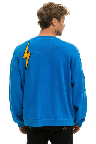VINTAGE PATCH RELAXED CREW SWEATSHIRT - OCEAN Sweatshirt Aviator Nation