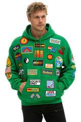 VINTAGE PATCH RELAXED PULLOVER HOODIE- KELLY GREEN Hoodie Aviator Nation
