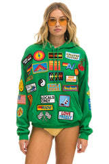 VINTAGE PATCH RELAXED PULLOVER HOODIE- KELLY GREEN Hoodie Aviator Nation