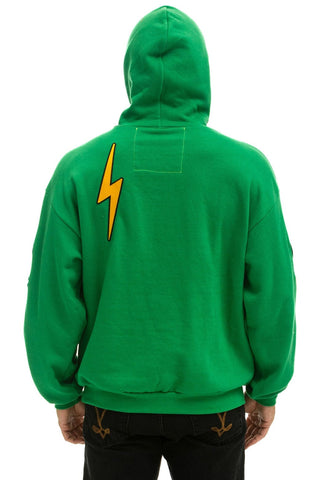 VINTAGE PATCH RELAXED PULLOVER HOODIE- KELLY GREEN Hoodie Aviator Nation
