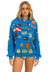 VINTAGE PATCH RELAXED PULLOVER HOODIE- OCEAN Hoodie Aviator Nation