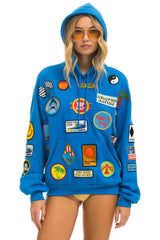 VINTAGE PATCH RELAXED PULLOVER HOODIE- OCEAN Hoodie Aviator Nation