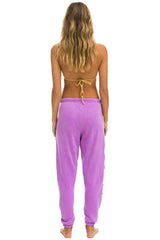 VINTAGE PATCH SWEATPANTS - NEON PURPLE Women's Sweatpants Aviator Nation