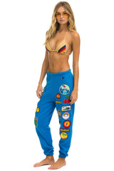 VINTAGE PATCH SWEATPANTS - OCEAN Women's Sweatpants Aviator Nation
