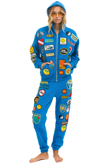 VINTAGE PATCH SWEATPANTS - OCEAN Women's Sweatpants Aviator Nation