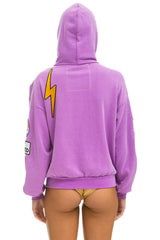 VINTAGE PATCH ZIP HOODIE RELAXED - NEON PURPLE Hoodie Aviator Nation