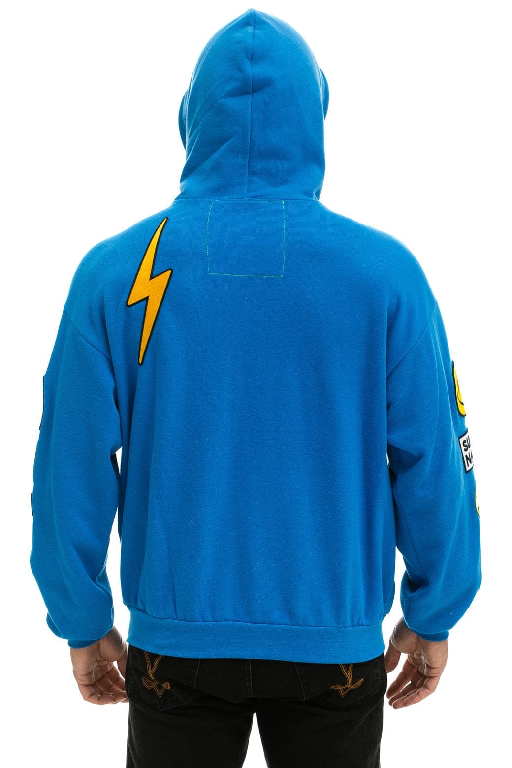 VINTAGE PATCH ZIP HOODIE RELAXED - OCEAN Hoodie Aviator Nation