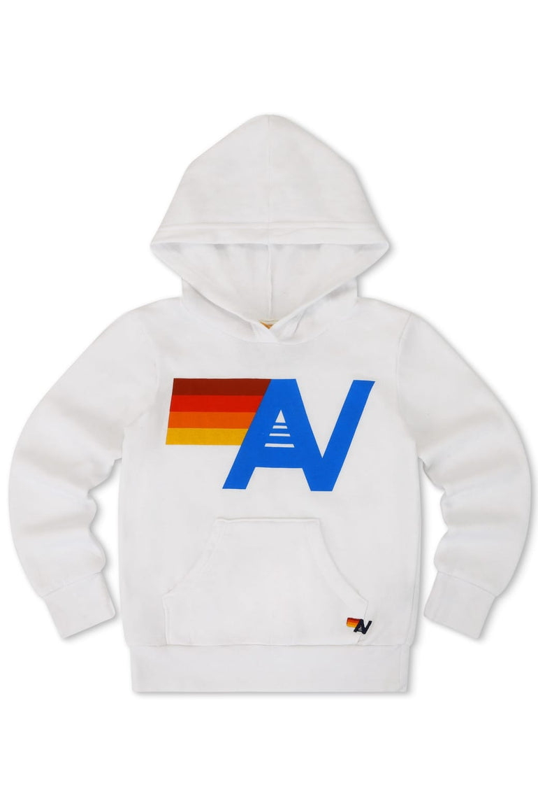 KID'S LOGO PULLOVER HOODIE - WHITE