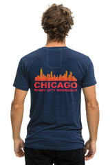 WINDY CITY SMOKEOUT 2024 CREW TEE SHIRT - NAVY TEES Aviator Nation