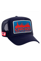 WINDY CITY SMOKEOUT 2024 VINTAGE LOW RISE TRUCKER Hats Aviator Nation Navy
