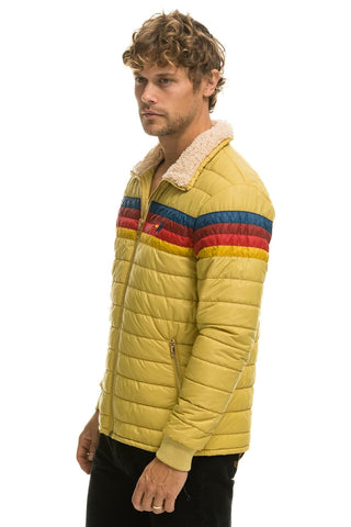 4 STRIPE JACKET - KHAKI Men's Outerwear Aviator Nation