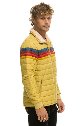 4 STRIPE JACKET - KHAKI Men's Outerwear Aviator Nation