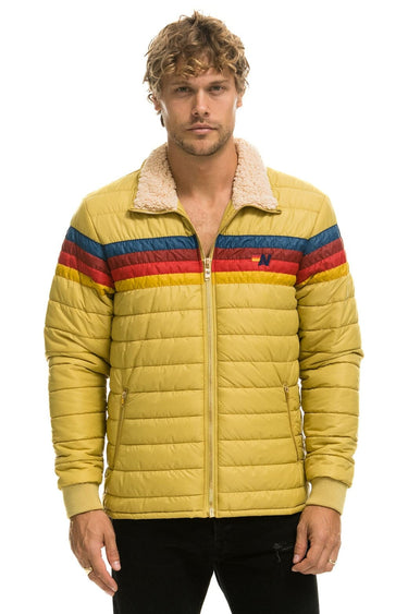 4 STRIPE JACKET - KHAKI Men's Outerwear Aviator Nation