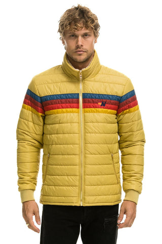 4 STRIPE JACKET - KHAKI Men's Outerwear Aviator Nation
