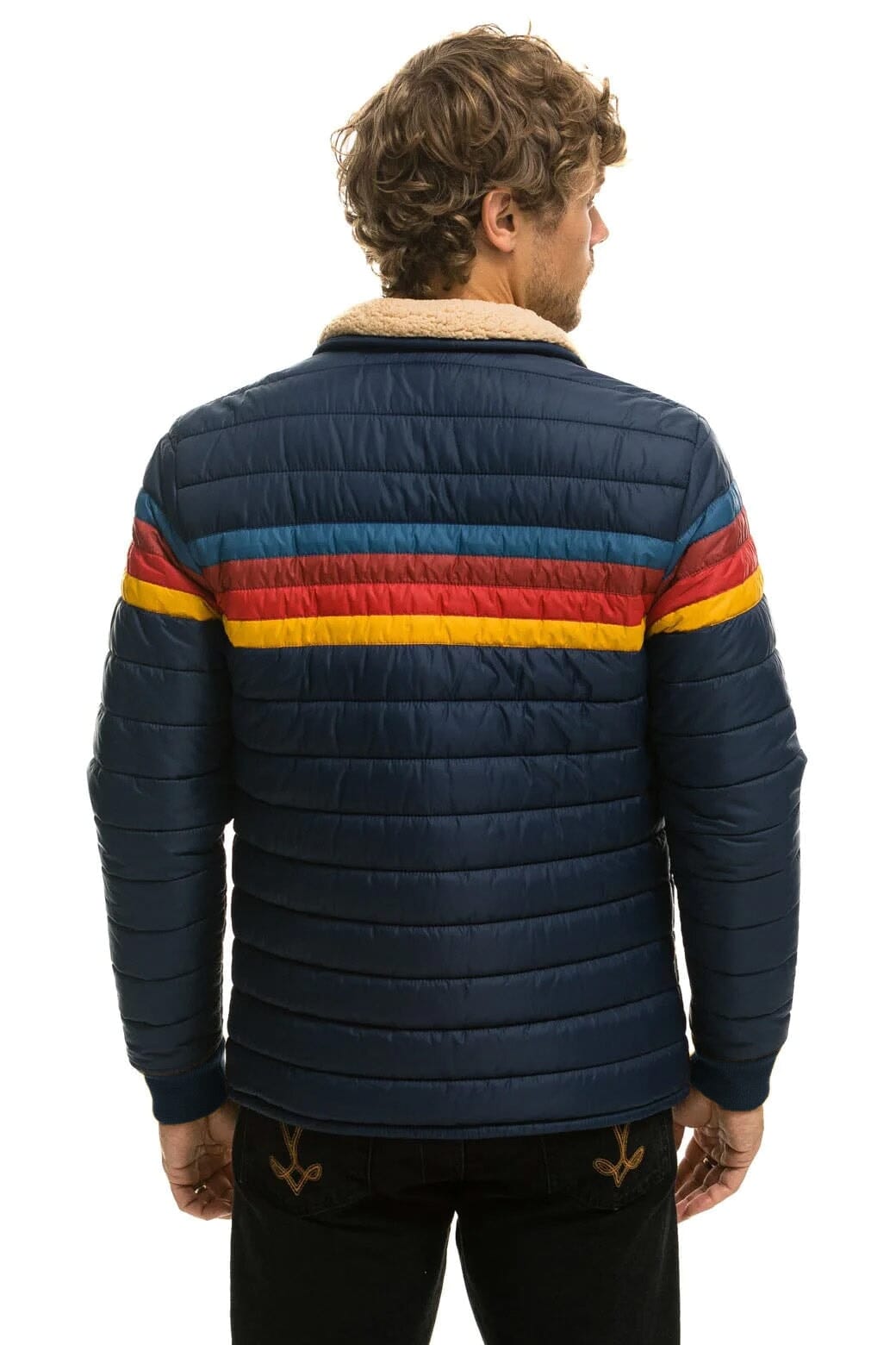 4 STRIPE JACKET - NAVY Men's Outerwear Aviator Nation