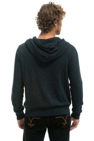 5 STRIPE HOODIE - CHARCOAL // BLUE Hoodie Aviator Nation