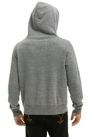 5 STRIPE HOODIE - HEATHER GREY // GREY Hoodie Aviator Nation