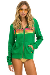 5 STRIPE HOODIE - KELLY GREEN // NEON PINK // YELLOW SALE Aviator Nation