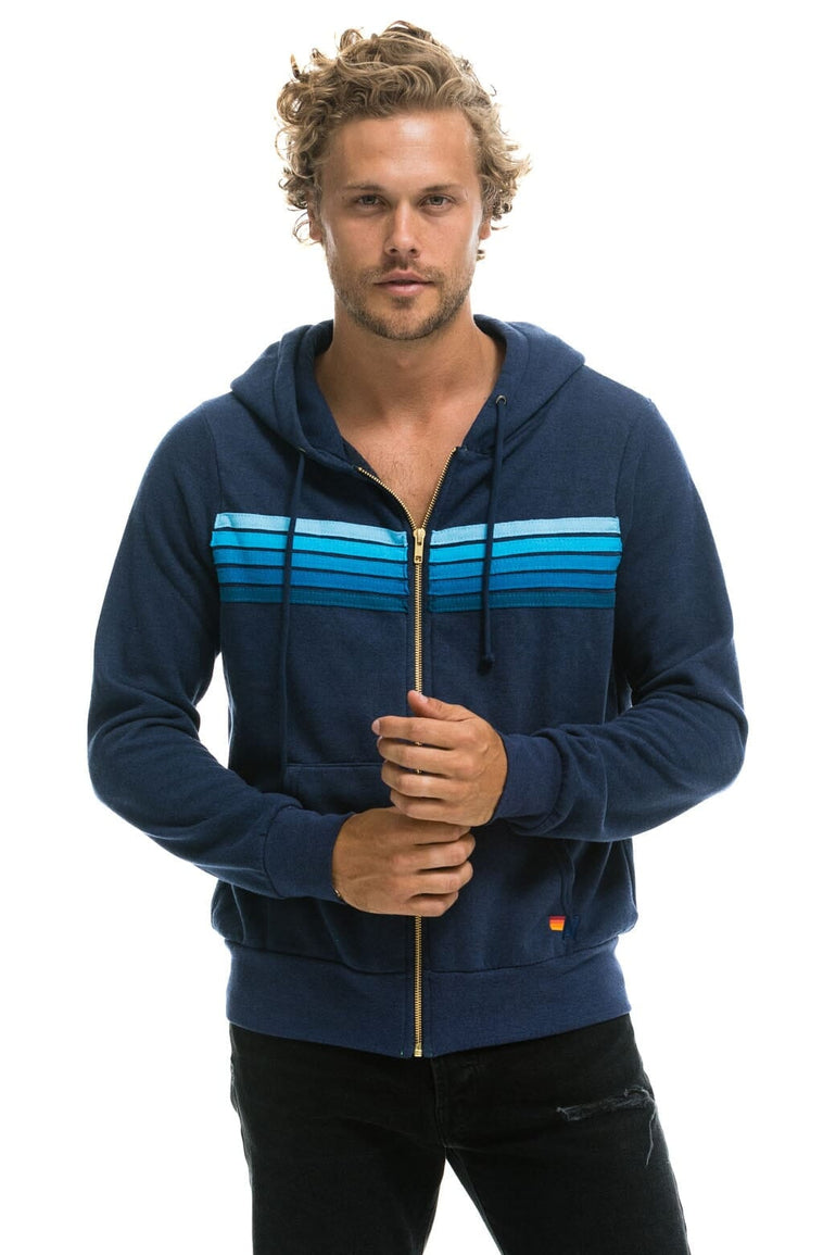 5 STRIPE HOODIE - NAVY // BLUE Hoodie Aviator Nation