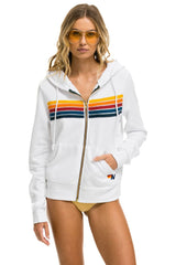 5 STRIPE HOODIE - WHITE Hoodie Aviator Nation