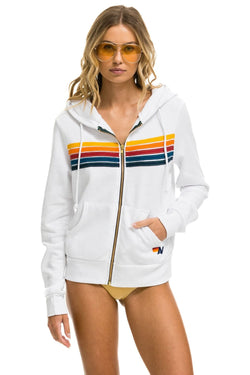 5 STRIPE HOODIE - WHITE Hoodie Aviator Nation