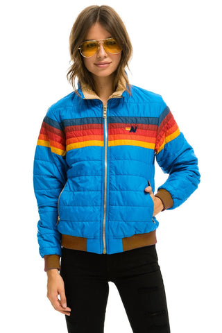 5 STRIPE JACKET - BLUE CINA Women's Outerwear Aviator Nation