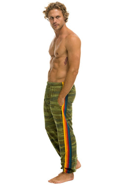 5 STRIPE SWEATPANTS - CAMO Mens Sweatpants Aviator Nation