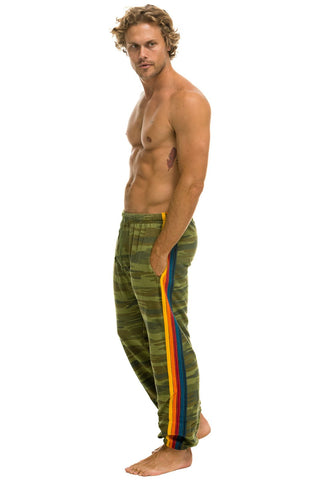 5 STRIPE SWEATPANTS - CAMO Mens Sweatpants Aviator Nation