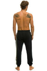 5 STRIPE SWEATPANTS - CHARCOAL // GREY Mens Sweatpants Aviator Nation