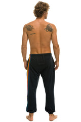 5 STRIPE SWEATPANTS - CHARCOAL Mens Sweatpants Aviator Nation