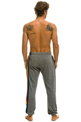 5 STRIPE SWEATPANTS - HEATHER GREY Mens Sweatpants Aviator Nation