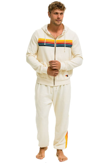 5 STRIPE SWEATPANTS - VINTAGE WHITE Men's Sweatpants Aviator Nation