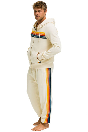 5 STRIPE SWEATPANTS - VINTAGE WHITE Men's Sweatpants Aviator Nation